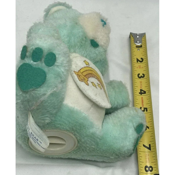 Vintage Care Bears Wish Bear Coin Bank 1984 American Greetings Corp Good Plush - Picture 16 of 16